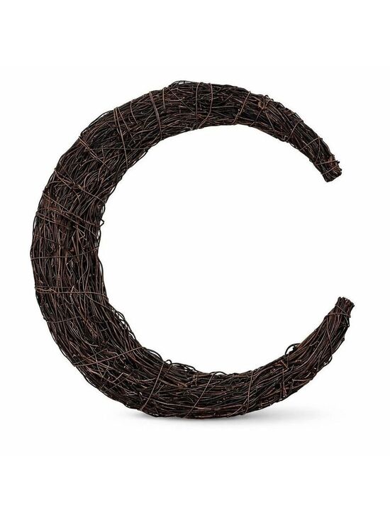 Flower Barn Other - Crescent Moon Wreath Twig Base 12in Rustic Wreath Frame Front Door Decor